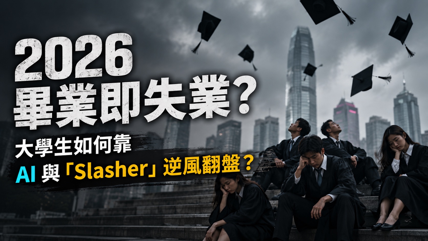 2026 畢業即失業？香港行政初職跌 90%，靠 AI 與 Slasher 逆風翻盤｜Hey Subtitle